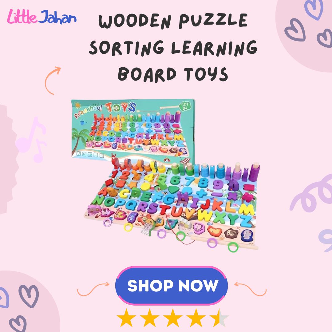 Wooden Puzzle Sorting Learning Board Toys